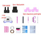Gel Nail Polish Starter Kit UV Lamp Nail Dryer Top Base Coat Manicure Nail Tools Primer Nail Art Set