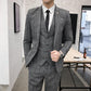 Slim Suit Groom Handsome Wedding Dress Male Fashion Solid Color Suit Business Casual Jacket Pants Vest Inch Shirt Suit