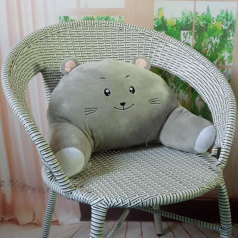 Cute Animal Lumbar Pillow Car Seat Support Lumbar Pillow Home Sofa Pillow Relaxation Artifact