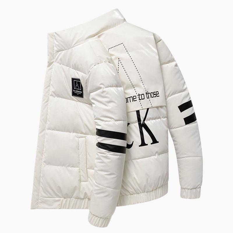 Winter Padded Jacket Men's Thick Padded Jacket Winter Students Korean Style Trend Down Padded Jacket Handsome Casual Men's Clothing