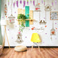 Home warm bird cage wall stickers bedroom living room background decoration removable stickers