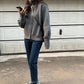 Spring  Autumn Design Sense Lapel Solid Color Vertical Pattern Sweater Cardigan Girl Student Casual Fashion All-match Knitted Cardigan