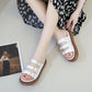 Sponge Cake Thick-soled Sandals and Slippers Women's Outer Wear Summer Leisure Beach All-match Flat-bottomed Soft-soled Flip-flops Women