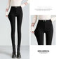 Double-button Shape Leggings Winter Slim Leggings Plus Velvet Thickening Outer Wear Solid Color Warm Stretch Leggings