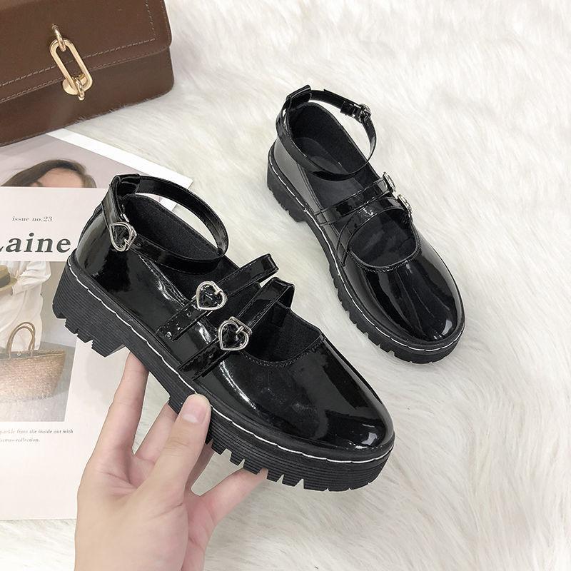 Small Leather Shoes Female British Retro Trifle Bottom Comfortable  Versatile Mary Jane Shoes High Quality