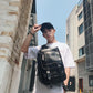 Chest Bag Male Black Large Capacity Multi-pocket Crossbody Outdoor Sports Fitness Shoulder Bag