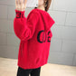 Imitated Mink Velvet Jacket Women's Spring and Autumn Clothes All-match Thin Short Hooded Knitted Cardigan