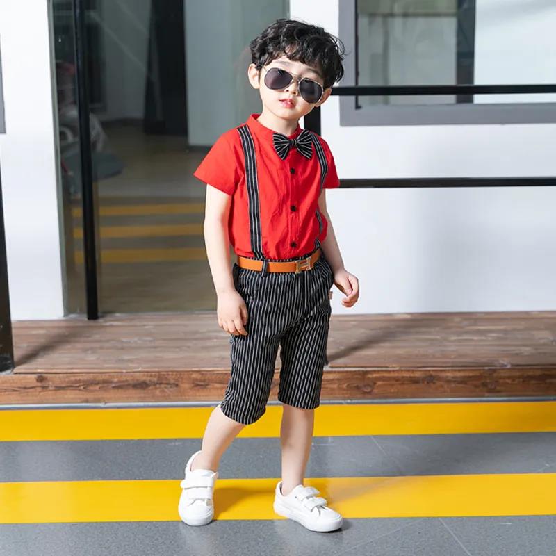 Children's Clothing Boys' Suits Children's Clothing Middle Small Children Children Baby Dresses Short-sleeved Summer DressesKorean Version