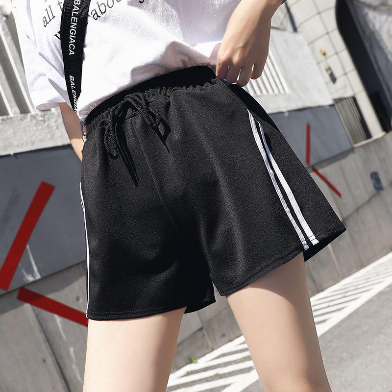 Summer Five-point Shorts Female Student Casual Pants Korean Version of The Wild Elastic Sports Wear Wide-leg Pants