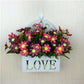 Artificial Flower Artificial Flower Suit Hanging Basket Hanging Basket Rose Plastic Flower Living Room Interior Decoration