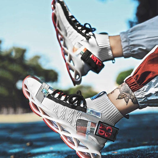 Spring and Summer Tide Men's Shoes Blade Sports Shoes Personality Trend Socks Shoes Breathable Wild Mandarin Duck Tide Shoes