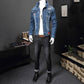 Autumn Mens Denim Jacket Mens Fashion Bomber Thin Ripped Denim Jacket Male Cowboy Jeans Jackets 4XL