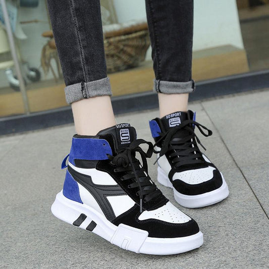 Hip-hop High-top Running Sports Shoes Female Students Korean Version of Wild Fashion Casual Shoes