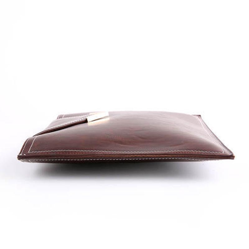 Business Briefcase Men Women Fashion Buckle Leather Zipper Waterproof Handbag IPAD Bags Computer Bag