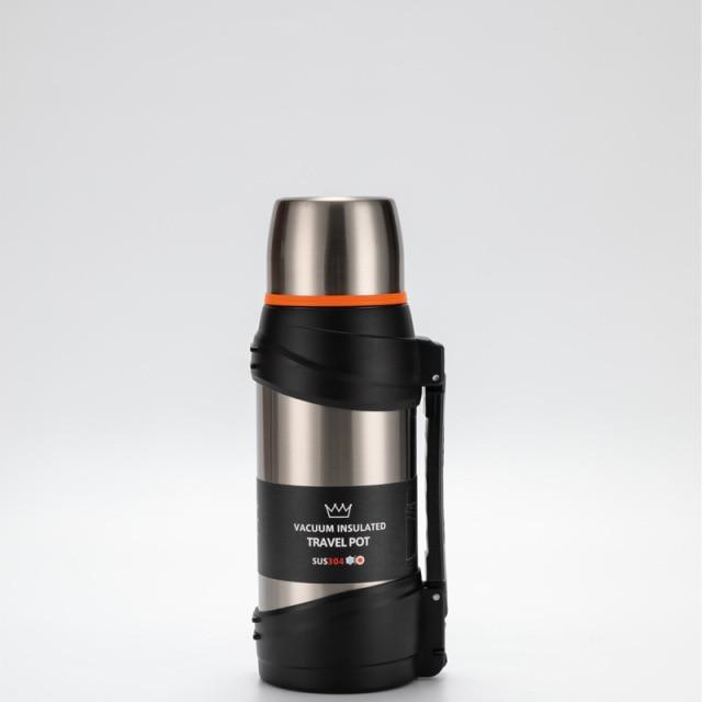Large Capacity Stainless Steel Water Bottle Vacuum Flasks Thermoses Sports Pot Outdoor Thermos Bottles Double Layer Knight Cup