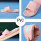 Unisex Large Size Solid Color Non-slip Home Bathroom Slippers Spring Summer Outdoor Casual Flat Slippers