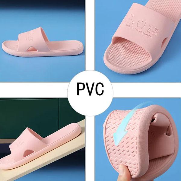 Unisex Large Size Solid Color Non-slip Home Bathroom Slippers Spring Summer Outdoor Casual Flat Slippers