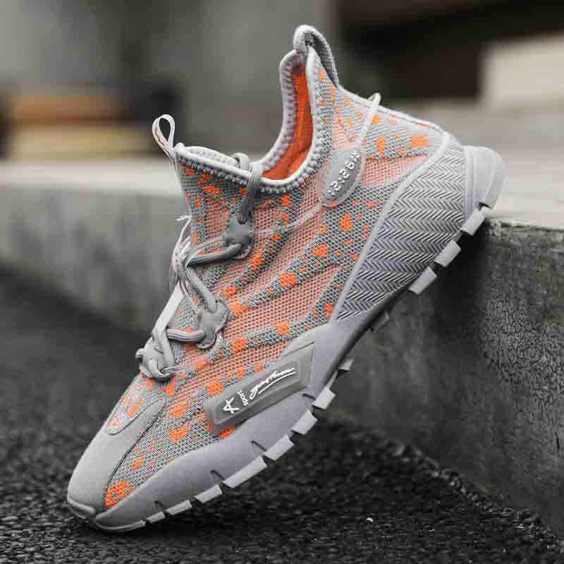 Plus Size 39-44 Men Sneakers Low-top Mesh Running Basketball Shoeses Outdoor Non-slip Sports Shoes Shockproof Shoes
