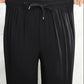 Summer Thin Letter Printing Ice Silk Casual Pants Women Loose and Thin Waist Nine-point Black Harlan Sweatpants