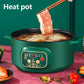 1000W 28cm Smart Electric Heat Pot Set Boiling Soup Pot Non-stick Cookware with 1 Steamer for Family