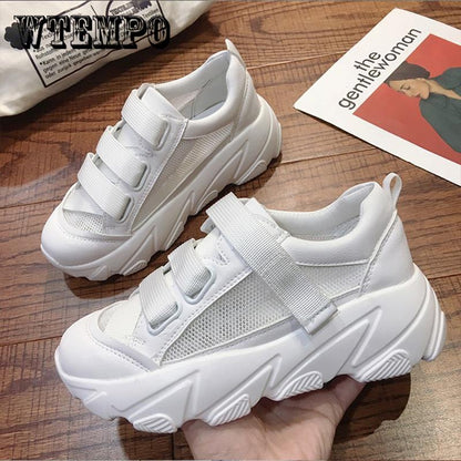 Spring Fashion Women Casual Shoes Mesh Platform Breathable Women Sneakers Ladies