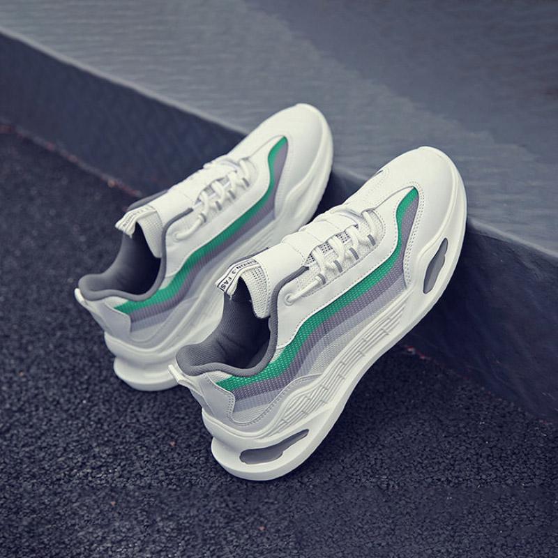 Mesh Men Shoes Breathable White Mens Sneakers Trendy Lace-Up Lightweight Black Walking Big Size Man Shoes