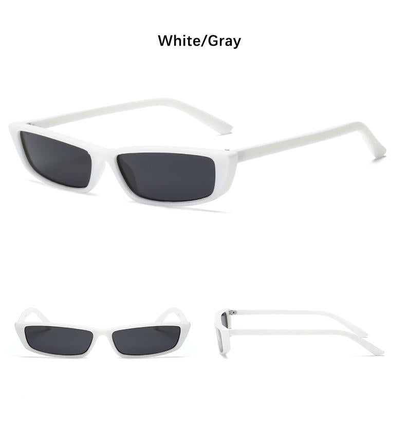 small Rectangle sunglasses square black plastic hinge Fashion Men Clear Red glasses acetate Shades 2