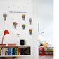 [sticker ]Retro Iron Bucket Potted Wall Stickers Home Decor Living Room Bedroom Kitchen Window Art
