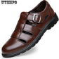 Summer Men Dress Shoes Business Formal Genuine Leather Men Soft Driving Shoes Hollow Out