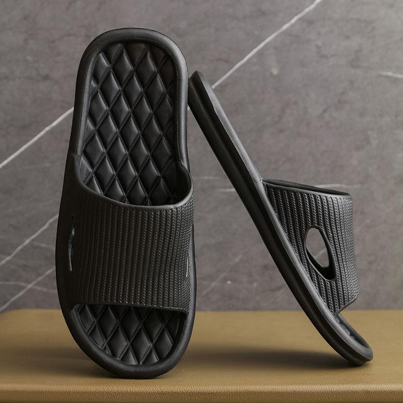 Home Slippers Summer Floor Skid Proof Floor Slippers Indoor Family Solid Color Flat Bathroom Slippers Bathroom Sandal Women