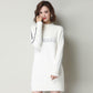 Non-shedding Pullover Sweater Dress Round Neck Long Sleeve Bottoming Shirt Women Autumn and Winter Loose Mid-length Sweater
