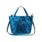 Luxury Geometric Rhombic Female Handbag Fashion Luminous Folding Designer Shoulder Bags for Women