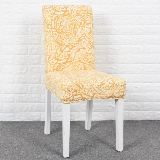 Dining Chair Cover Elastic Chair Protector Slipcover Removable Dustproof Kitchen Seat Case