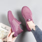 Cloth Shoes Women's Soft Sole Comfortable Non-slip Lightweight Fly Woven Single Shoes Outdoor Sports Shoes Mesh Surface Breathable and Lightweight