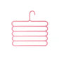 5/10Pcs Multifunctional Five-layer Pants Shelf Non-slip Multi-layer Clothes Hanger Drying Rack Towel Indoor Storage Artifact Pants Hanging Scarf Rack