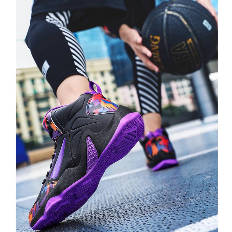 Men's Basketball Shoes Breathable Non-Slip Wearable Sports Shoes Athletic Basketball Sneakers