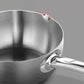 Stainless Steel Snow Pan Uncoated Thickened Milk Pot Soup Pot Complementary Food Milk Noodle Pot Induction Cooker Universal Non-stick Pan