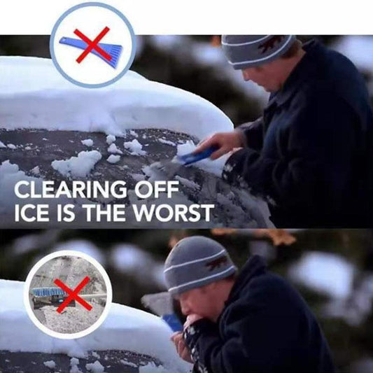 Car Snow Removal Shovel Multifunctional Vehicle Snow Removal Glass Defrosting Snow Scraping and Deicing Brush Winter Snow Removal Tool Artifact