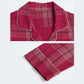 Women's Pajamas Set Plaid Pyjamas Cotton Sleepwear Suit Long Sleeve Shirt Home Wear Autumn Winter Tops and Pants Sets Casual Loose Nightwear