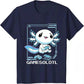 Axolotl Fish Playing Video Games Lizard Funny Unisex T-Shirt Men's Short Sleeve T-Shirt Cotton Tee Eu Size