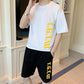 Men's Summer Short-sleeved T-shirt Suits Trendy Men's Wear with Sports Casual Handsome Shorts Summer Clothes