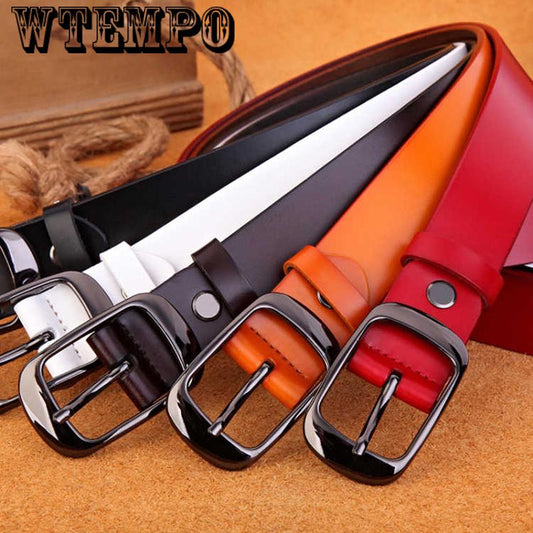 Fashion leather belts women belt woman Pin buckle strap female High quality leather belt