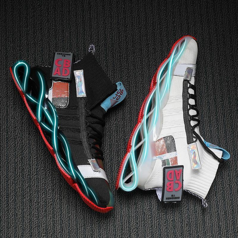 Spring and Summer Tide Men's Shoes Blade Sports Shoes Personality Trend Socks Shoes Breathable Wild Mandarin Duck Tide Shoes