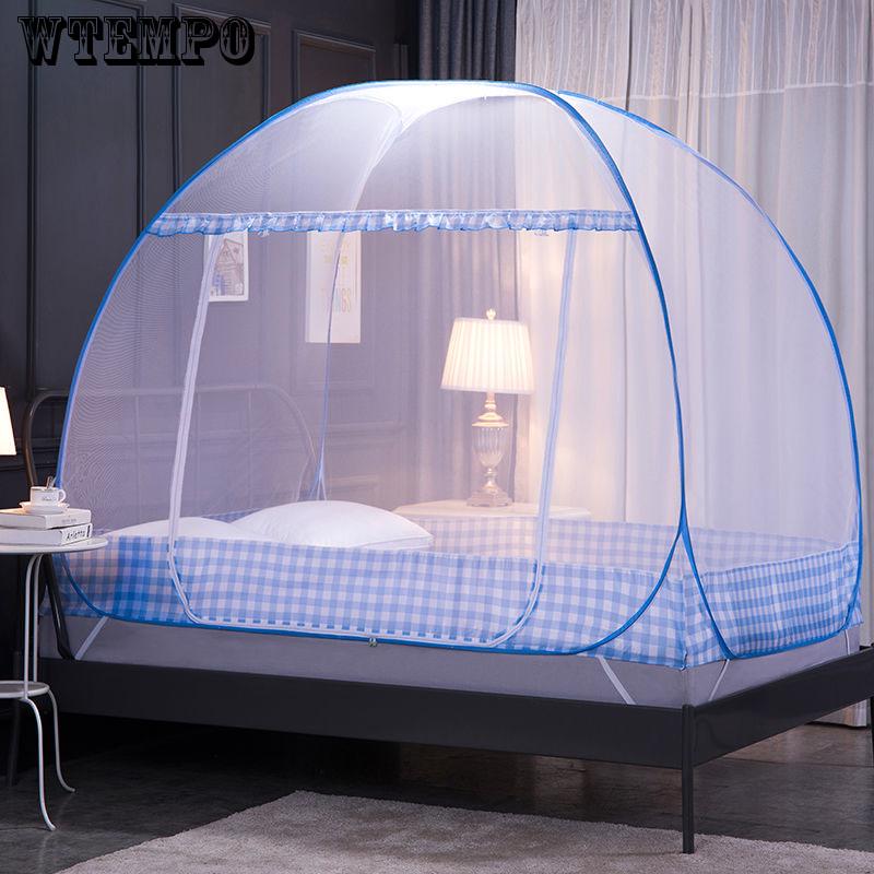 WTEMPO Summer Free Installation Double Door Yurt Mosquito Net Thickening Encryption Full Double Home