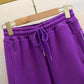 Autumn and Winter Bundle Feet Plus Velvet Sweatpants Women's Ninth Casual Pants All-match Thin Harem Sports Pants Loose