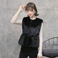 Faux Fur Autumn and Winter Warm Vest Ladies Waist Plus Cotton Wool Coat Rabbit Fur Waistcoat Warm Soft Jacket