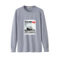 Trendy wild T-shirt long sleeve men's cotton T-shirt round neck loose large size men's clothing