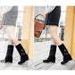 Bohemian Women's Snow Boots Increase Wedges Boots  Plus Velvet Calf-high Boots Winter Elastic High Boots
