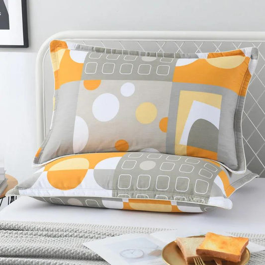 Modern Simple Cotton Pillowcases A Pair of 48*74 Large Adult Double-layer Thickened Pillowcases