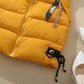 Down Cotton Vest Women's Long Hooded Korean Women's Cotton Vest Thick Coat